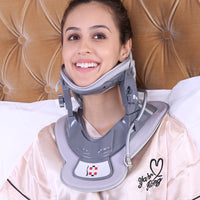 High Quality Relief Collar Physiotherapy Adjustable Stretcher Spine Corrector Support Air Neck Cervical Traction Device